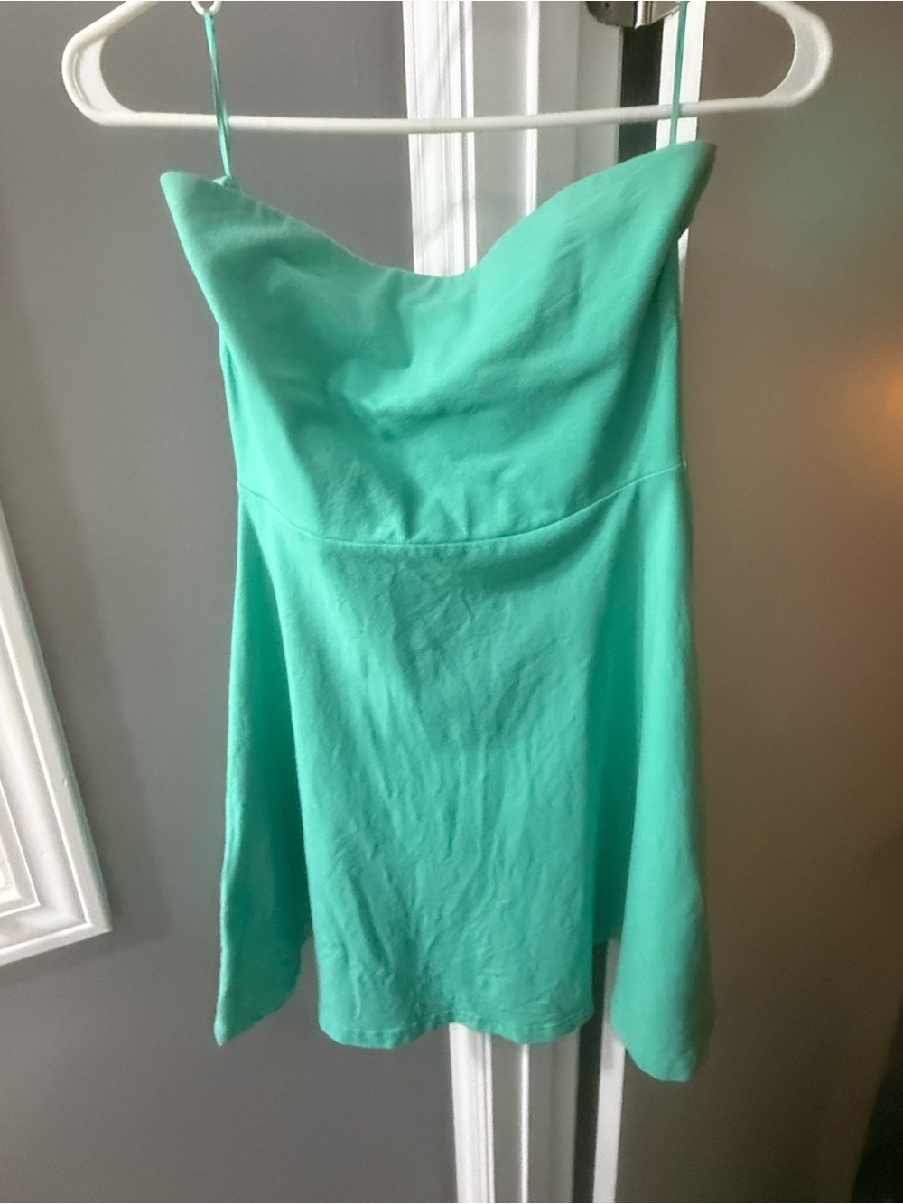 Express Strapless Mini Dress in Mint